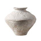Wabi-Sabi Style White Porcelain Vase – Decorative Home Accent