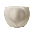 Light Gray Large-Mouth Faux Stone Plastic Planter