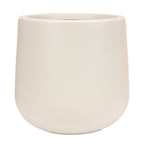 Large-Mouth Black Faux Cement Plastic Floor Planter